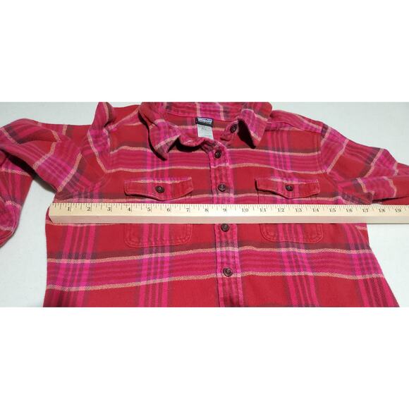 Patagonia Womens Flannel Shirt Size 8 Cabincore Cottagecore Fall Sustainable - Picture 5 of 9